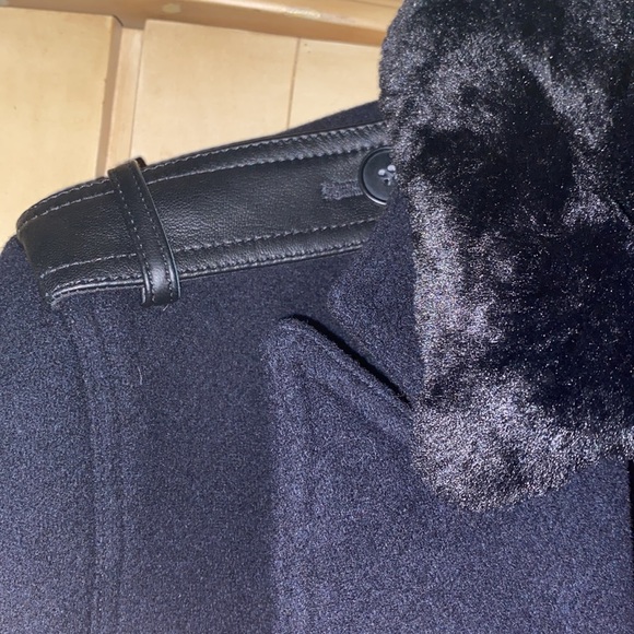 The kooples wool blend coat dark navy - Picture 4 of 13